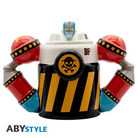Kubek 3D z przykrywką - One Piece - General Franky (350 ml)
