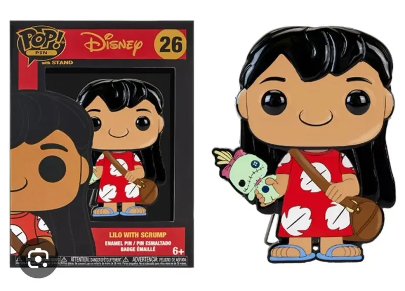 Funko POP PIN - Disney - Lilo with Scrump