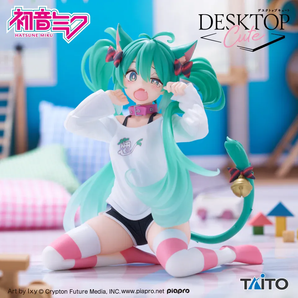 (PREORDER) Vocaloid - Hatsune Miku - Catgirl - Desktop Cute (Taito)