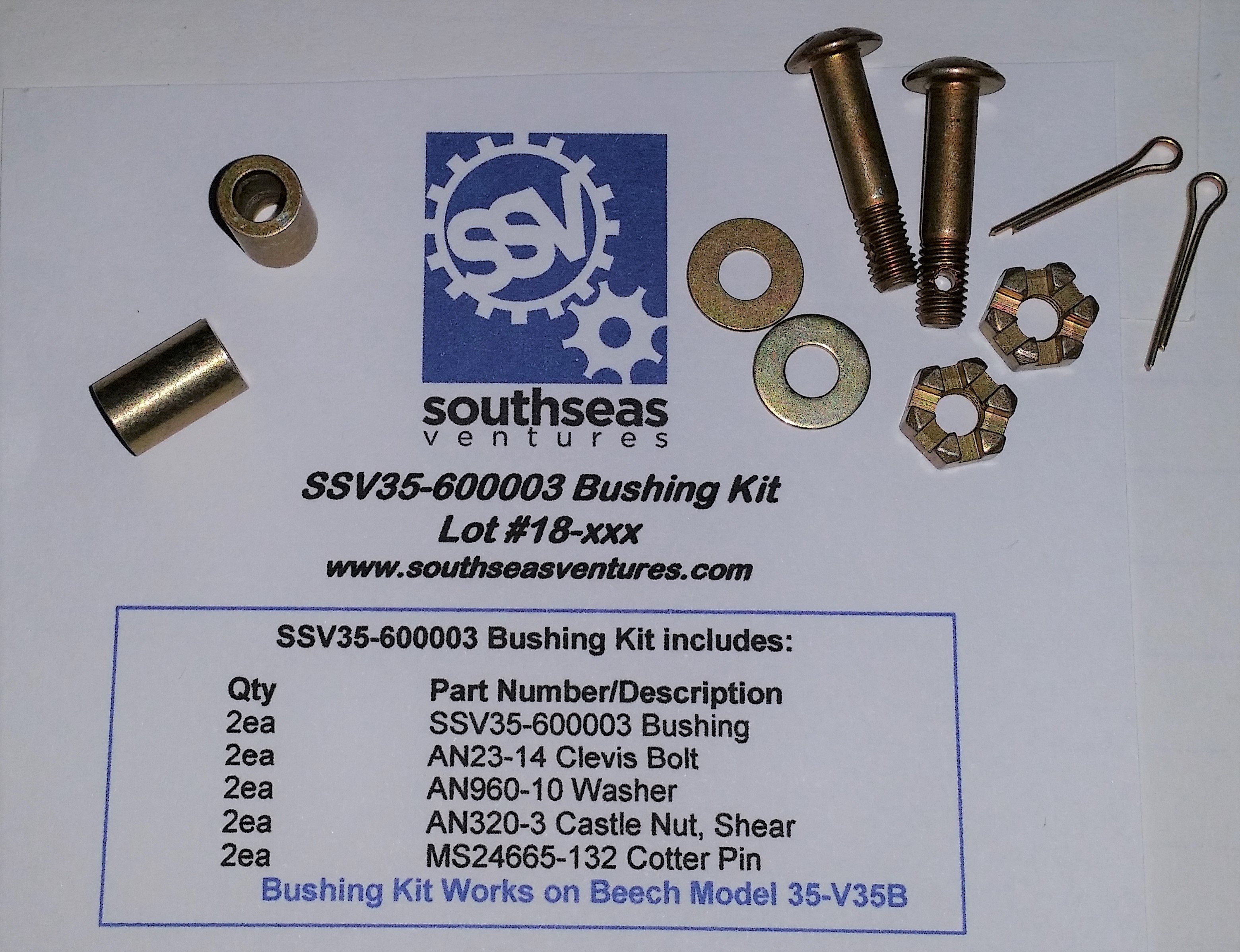 SSV35-600003 Bushing Kit 58762