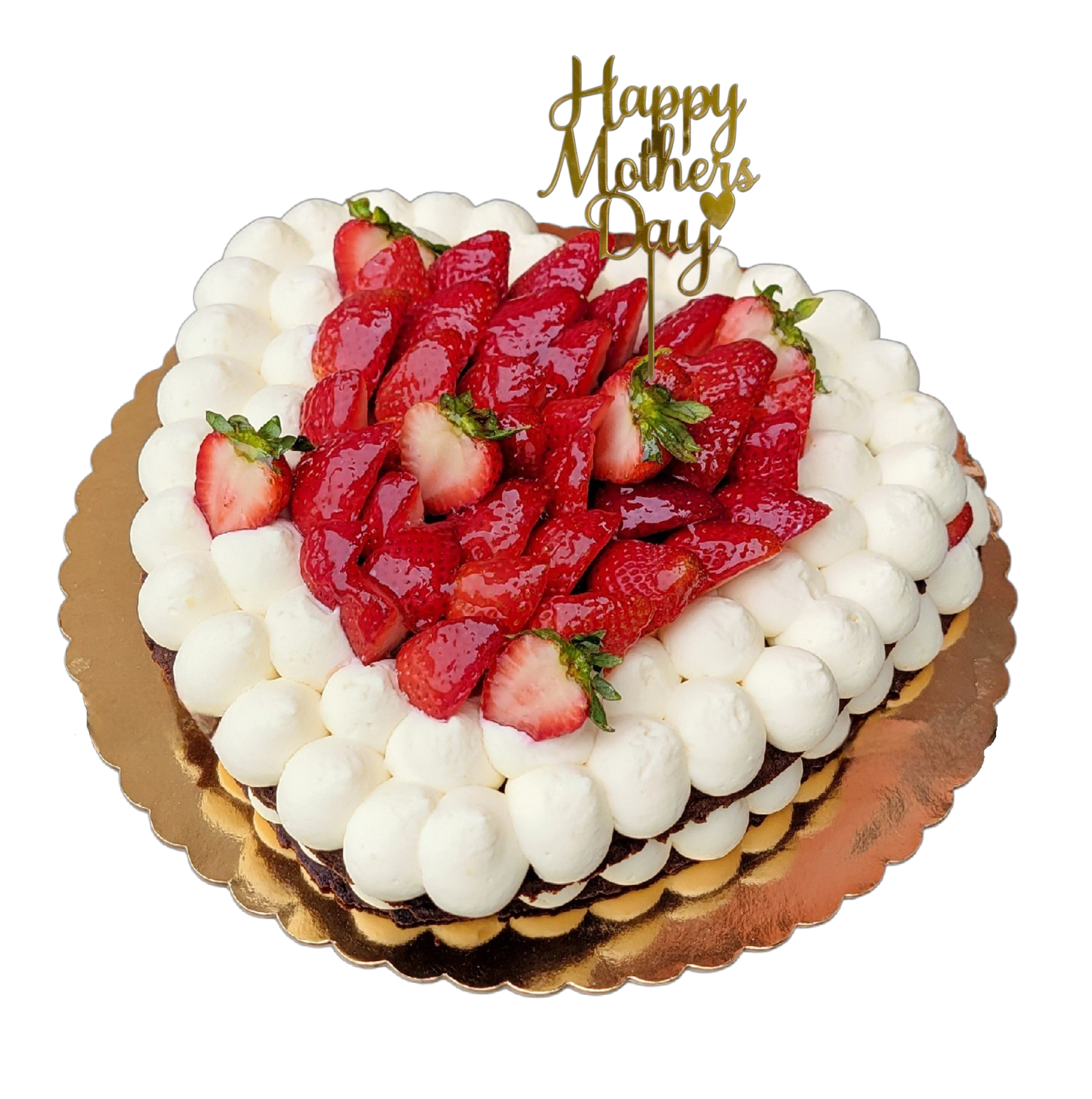 Mother's Day Strawberry Number Cake