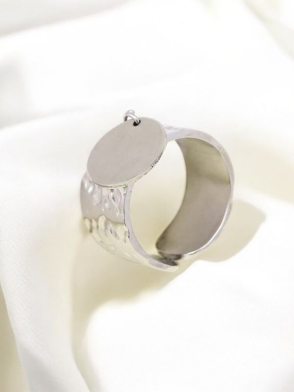 Modering i rostfritt stål med bricka, silver