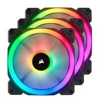 Corsair LL120 RGB Hydraulic Bearing 120mm Case Fan with Lighting Node Pro - Triple Pack