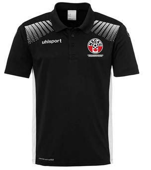 UHLSPORT GOAL POLO SHIRT AVAILABLE IN BLACK & PETRO GREEN