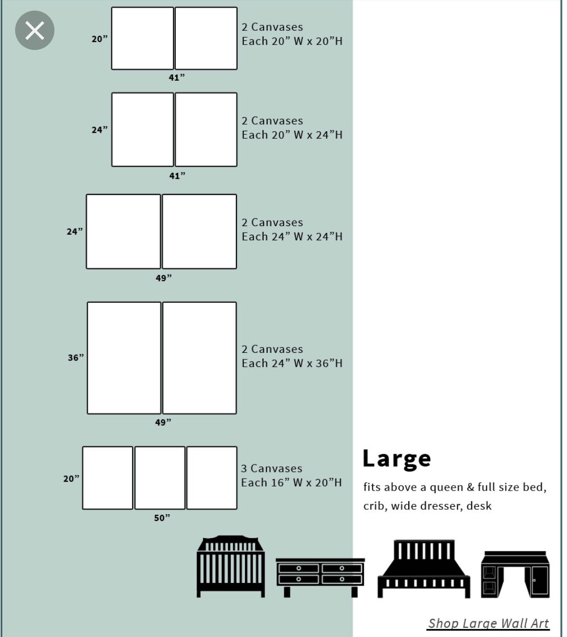 ORDER A CANVAS AND OTHER FEES/SERVICES