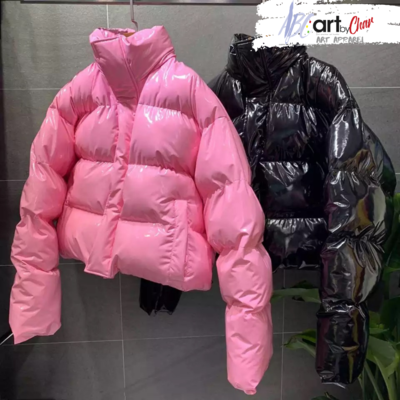 ART APPAREL x CROPPED PUFFER COAT