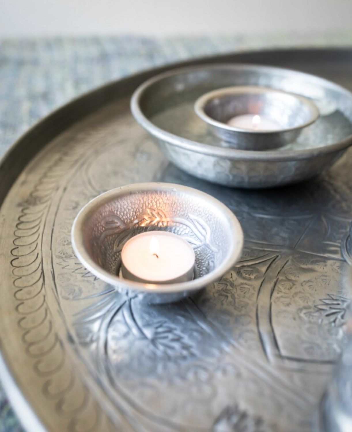 Handmade Tinklet Bowl 12cm assortment (at least 5 pieces)