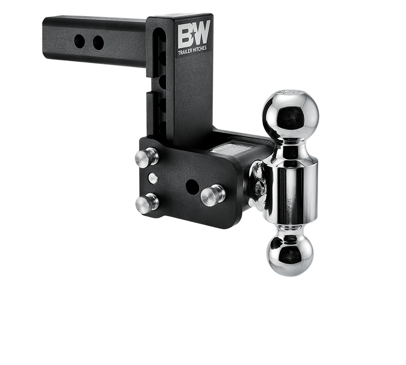 B&amp;W 2&quot; TOW &amp; STOW, 3&quot; DROP, DUAL-BALL (2&quot; x 2-5/16&quot;) , BLACK