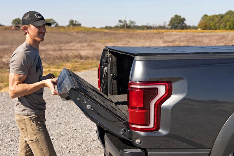 2021-2023 F-150 Hard Flip-Up Bed Cover -5'7" Bed