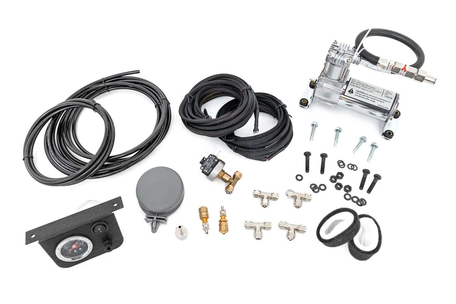 Onboard Air Compressor Kit W/Gauge