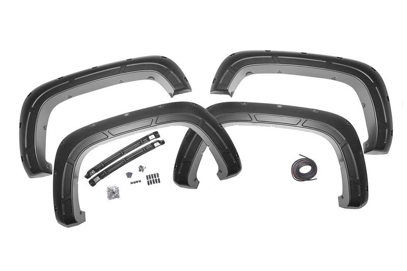 2020-2025 Chevy Silverado 2500HD/3500HD Defender Fender Flares GBA- Black