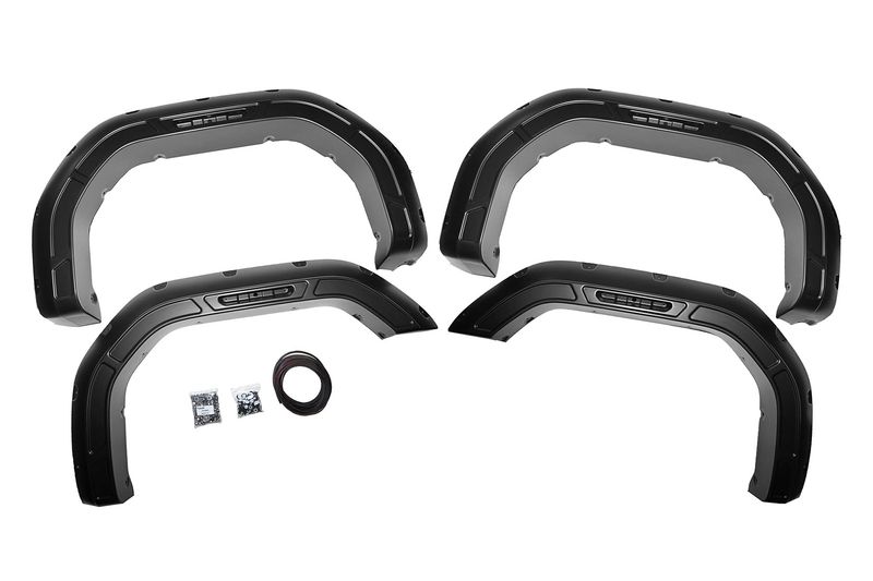 2020-2025 GMC Sierra 2500HD/ GMC Sierra 3500HD Defender Fender Flares- GBA- Black