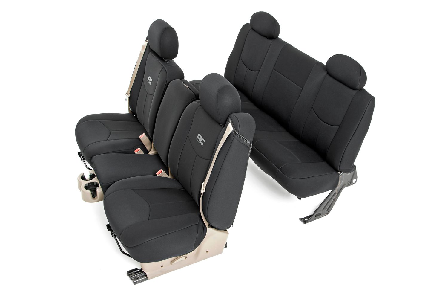 1999-2006 &amp; Classic Chevy Silverado 1500/GMC Sierra 1500 1st and 2nd Row Seat Covers