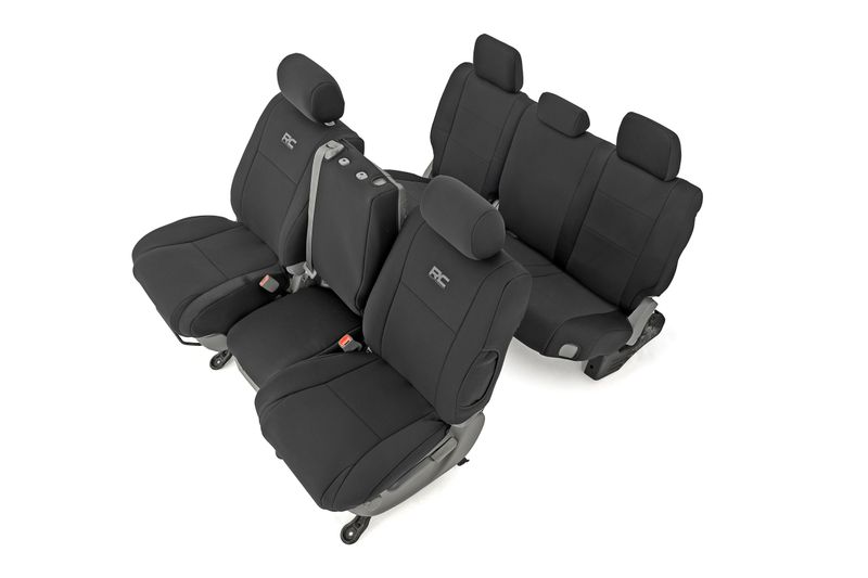 2007-2013 Toyota Tundra Double Cab 1st and 2nd Row with Bucket Seat- Seat Covers