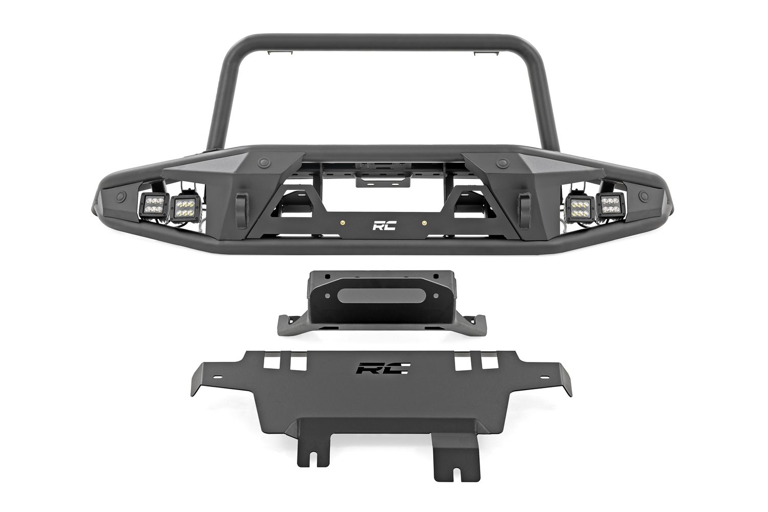 2021-2025 Ford Bronco- Tubular Front Winch Bumper with Winch Plate