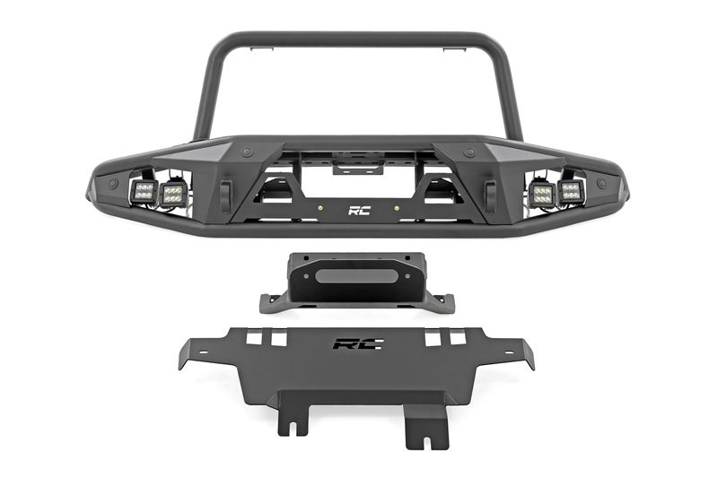 2021-2025 Ford Bronco- Tubular Front Winch Bumper with Winch Plate
