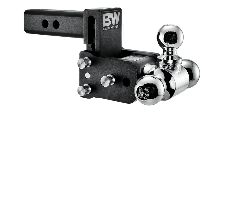 B&amp;W Tow and Stow Hitch( (3" Drop)- Ball Sizes (1 7/8 x 2x 2 5/16)- Black Finish