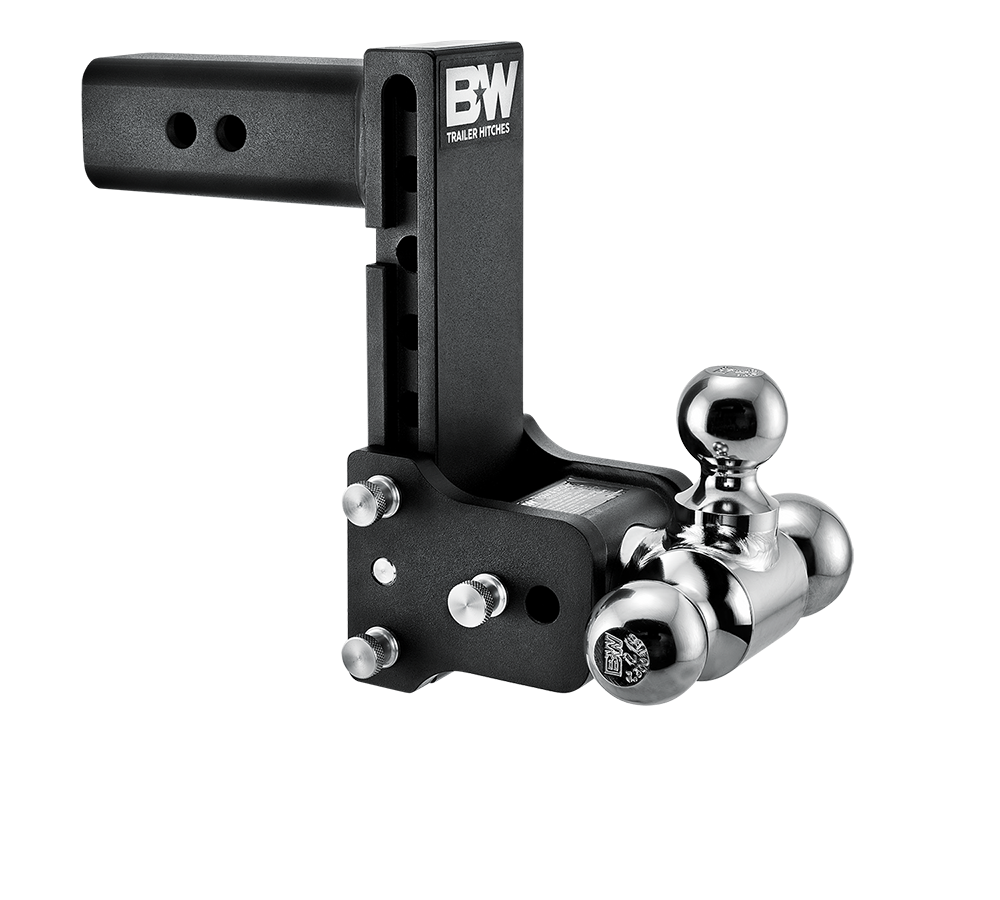 B&amp;W Hitches Tow and Stow 7" Drop with 1" 7/8 x 2" x 2" 5/16 Ball Sizing