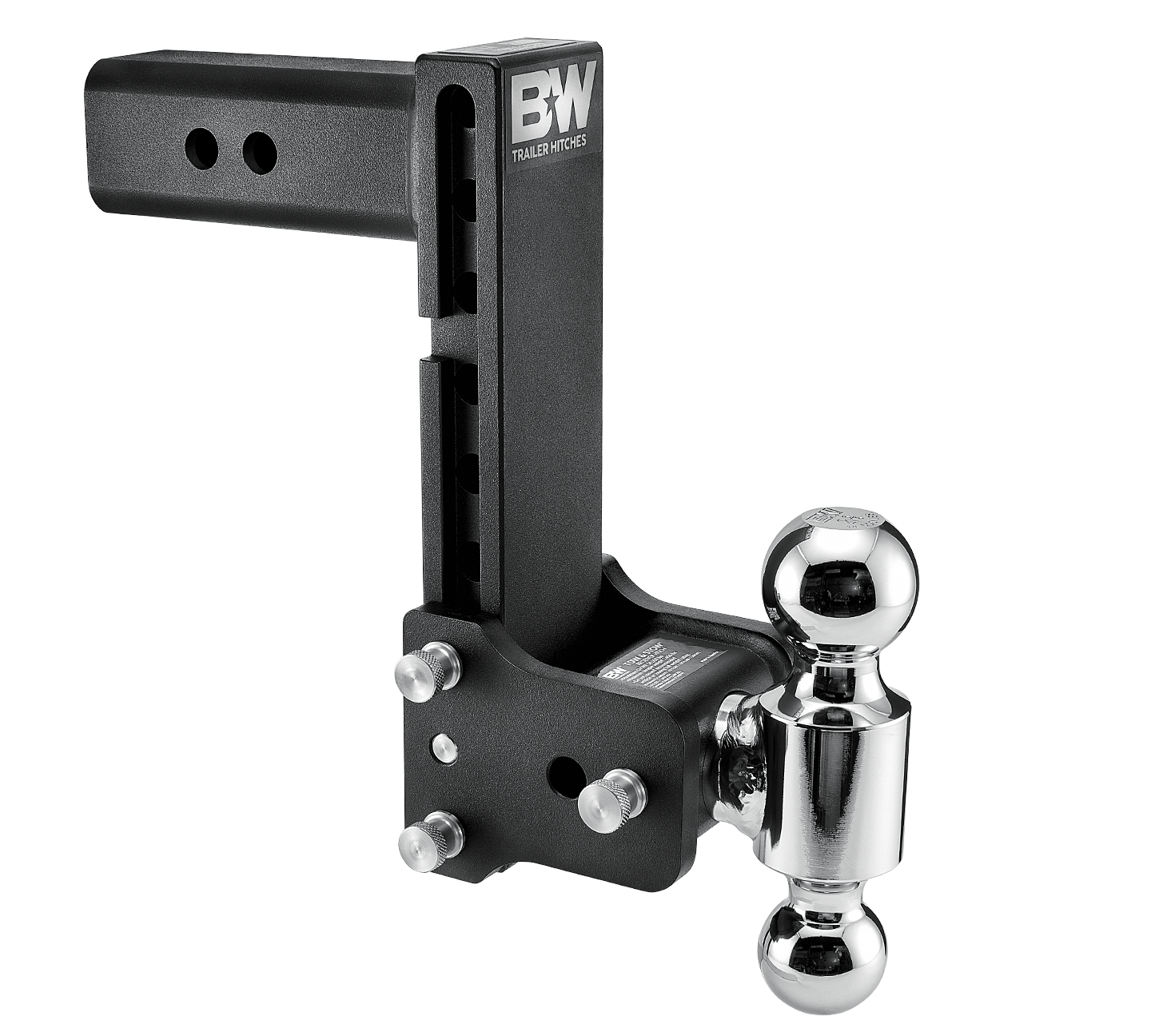 B&amp;W Hitches Tow and Stow 8" 1/2 Drop with 2" 5/16 x 2" Ball Sizing