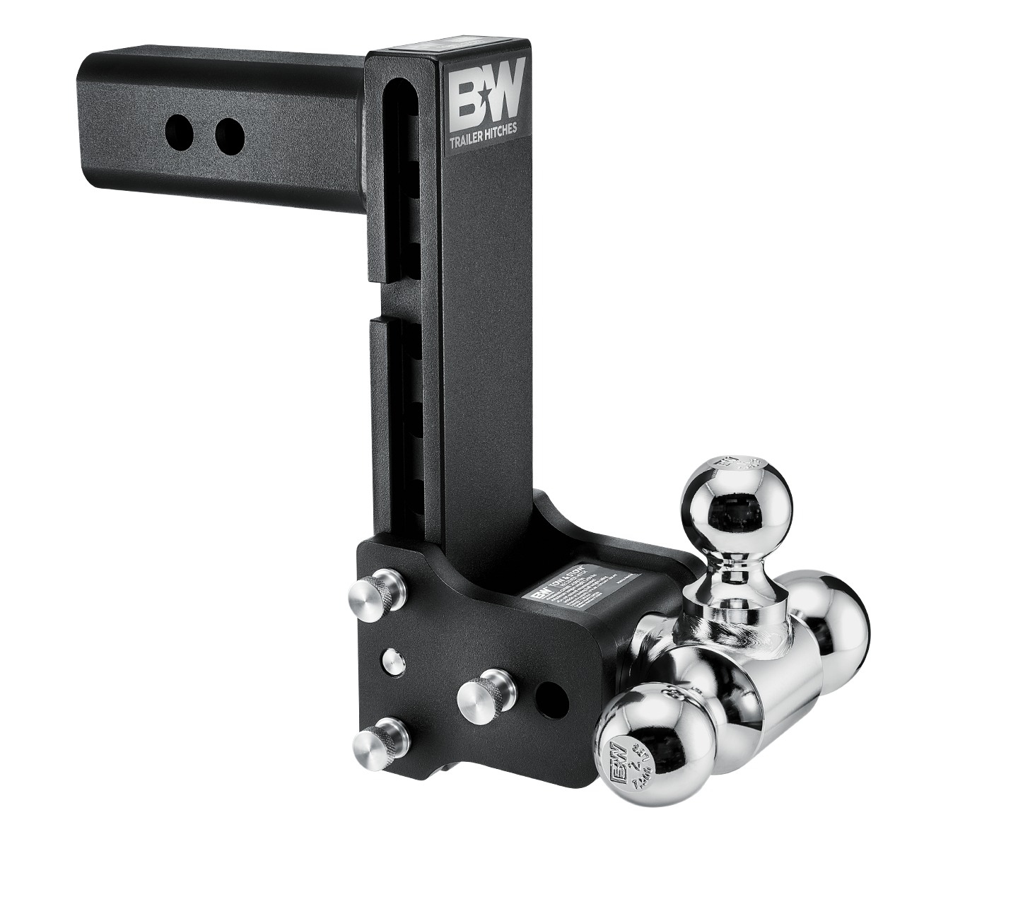 B&amp;W Hitches Tow and Stow 8" 1/2 Drop with 1" 7/8 x 2" x 2" 5/16 Ball Sizing