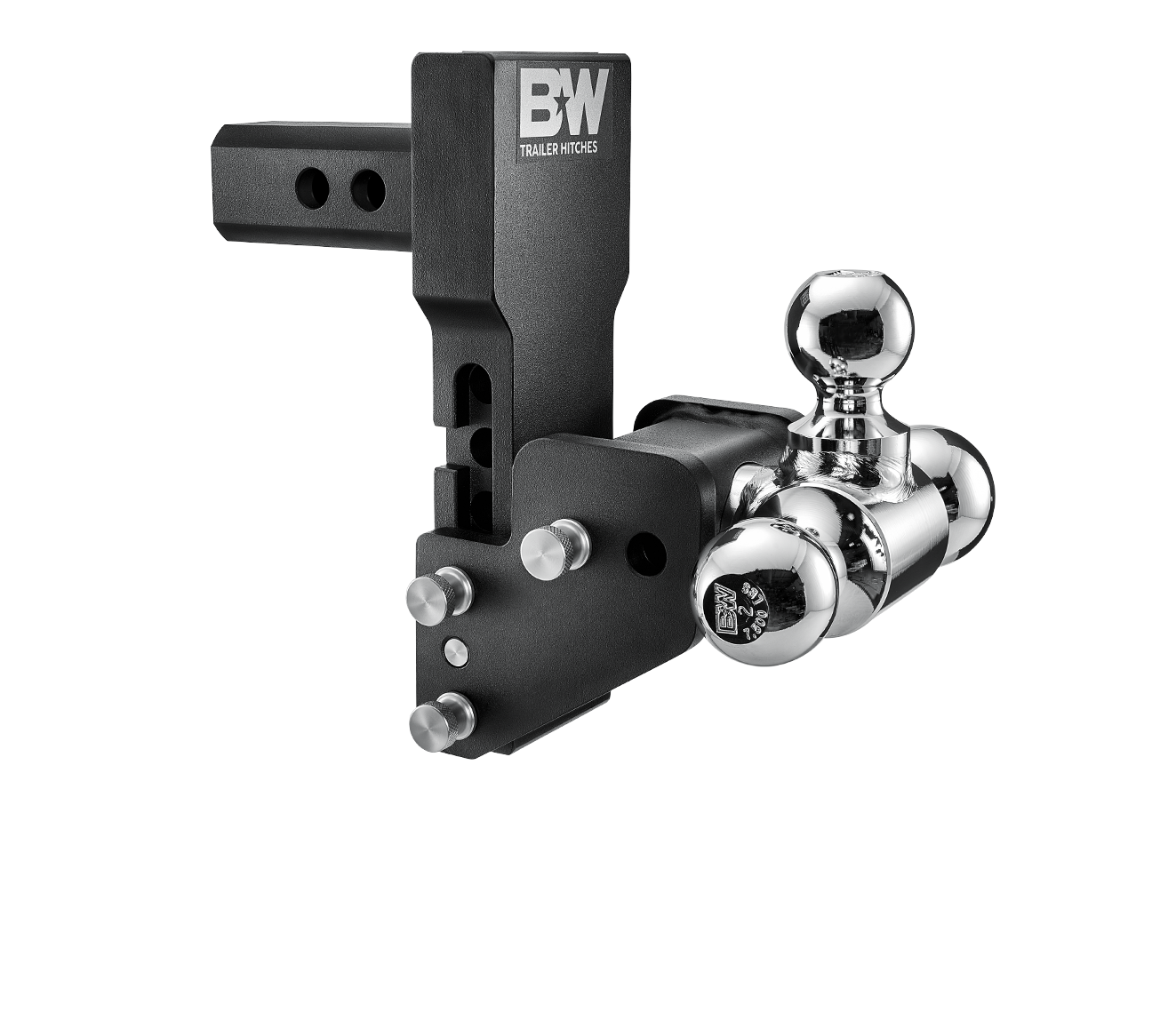 B&amp;W Hitches 2" Shank- MultiPro/MultiFlex- Tow and Stow- 1" 7/8 x 2" x 2" 5/16 Ball Sizing