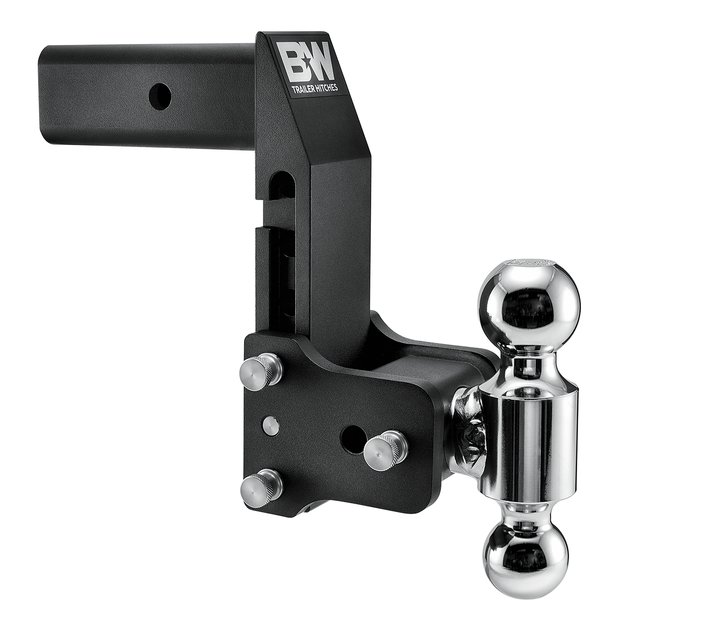 B&amp;W Hitches- 2.5" Shank- MulitPro/MultiFlex- Tow and Stow- 7" Drop with 2" 5/16 x 2" Ball Sizing