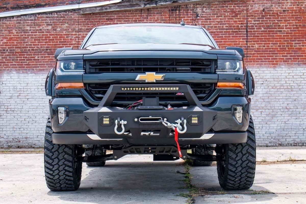 Chevy Silverado 1500 2WD/4WD (2007-2018 &amp; Classic)- EXO Winch Mount Kit