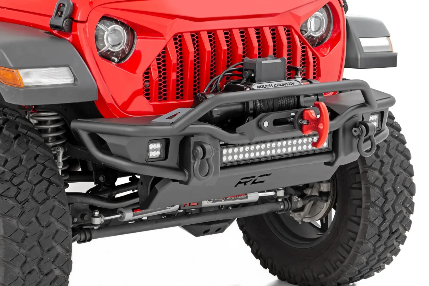 Tubular | Skid Plate | Jeep Gladiator JT/Wrangler JK &amp; JL/Wrangler Unlimited- Front Winch Bumper
