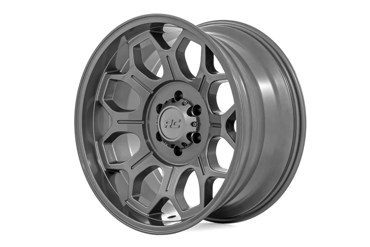 Rough Country 77 Series Wheel One-Piece | Gunmetal Gray | 20x10 | 6x135 | -25mm
