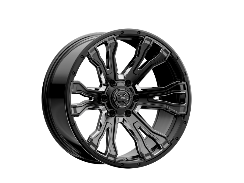 Torque Prime Gloss Black w/Milled Accent | 20x9 | 6x5.5 | -12mm