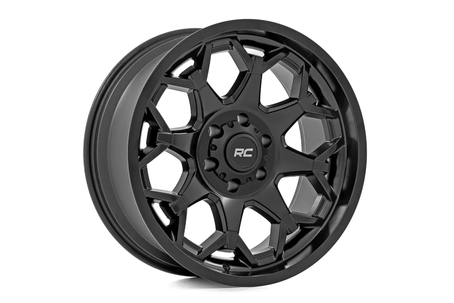 Rough Country 80 Series Wheel One-Piece | Semi Gloss Black | 20x10 | 6x135 | -25mm