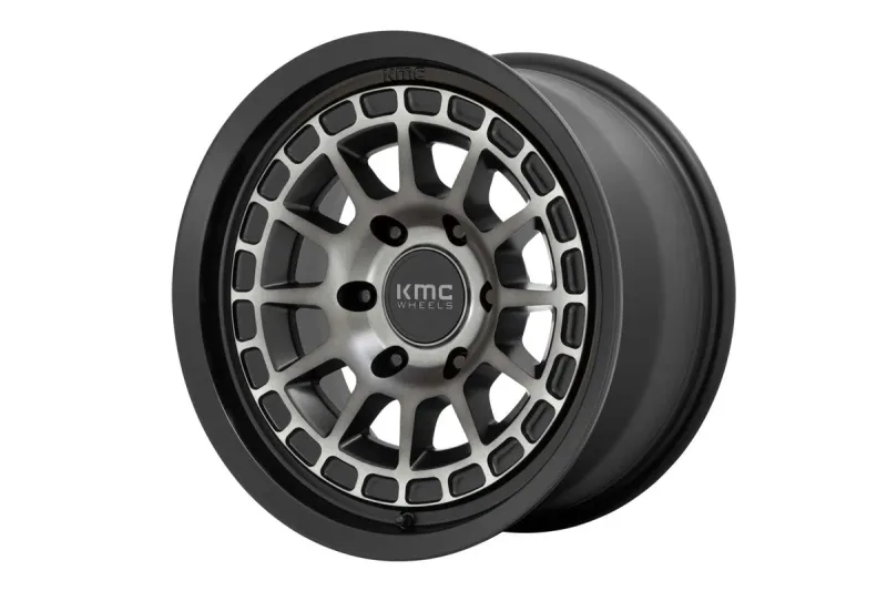 KMC KM719 Canyon | Satin Black w/Gray Tint | 17x8 | 6x5.5 | +35