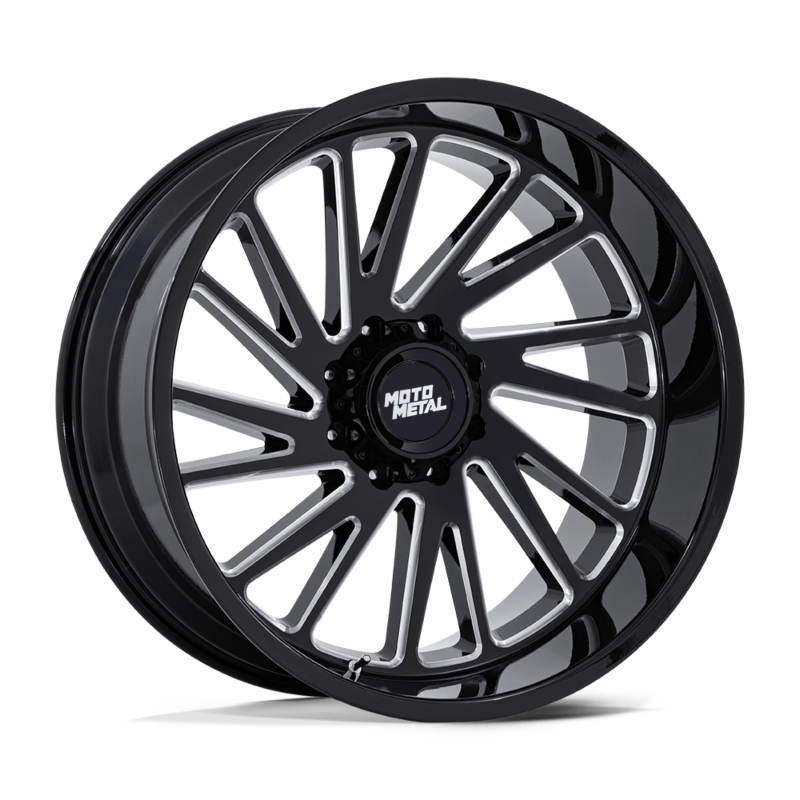 Moto Metal- MO811 24X12 6X135 G-BLK MILL -44MM (sold individually)