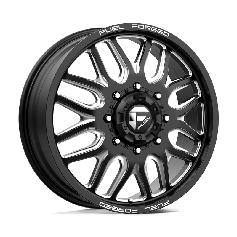 Fuel Mono- Dually Wheels- D66 22X8.25 8X200 MT-BLK-MIL 105MM (sold individually)