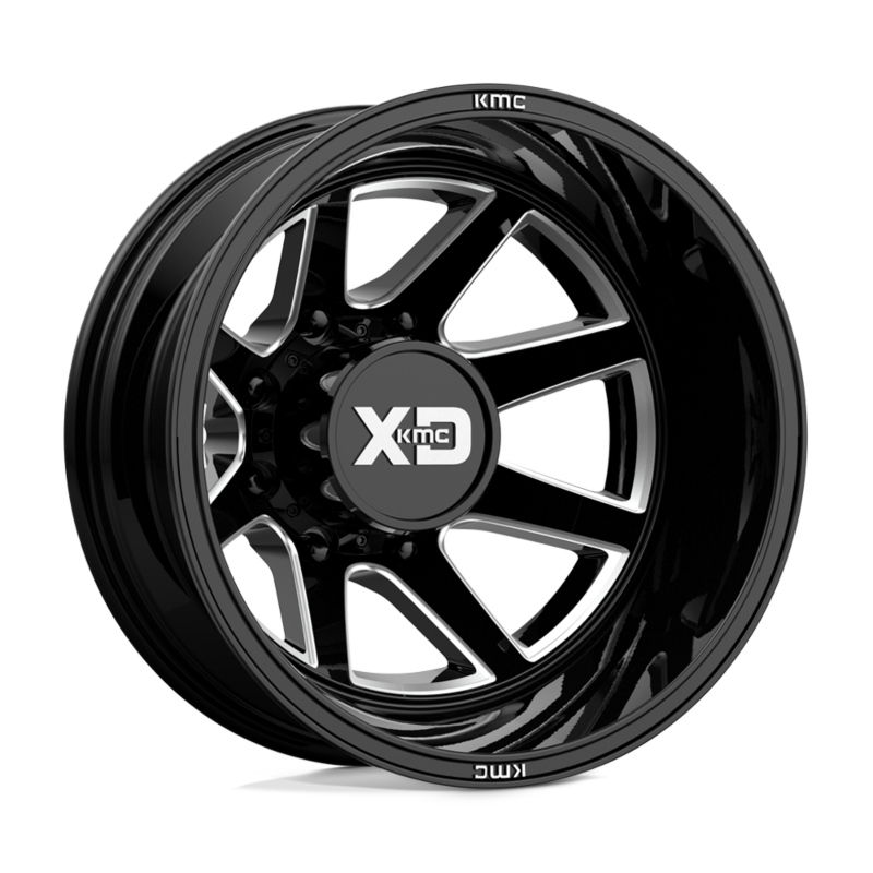 XD- Dually Wheel Rear- XD845 22X8.25 8X210 G-BLK MILL -195MM (sold individually)