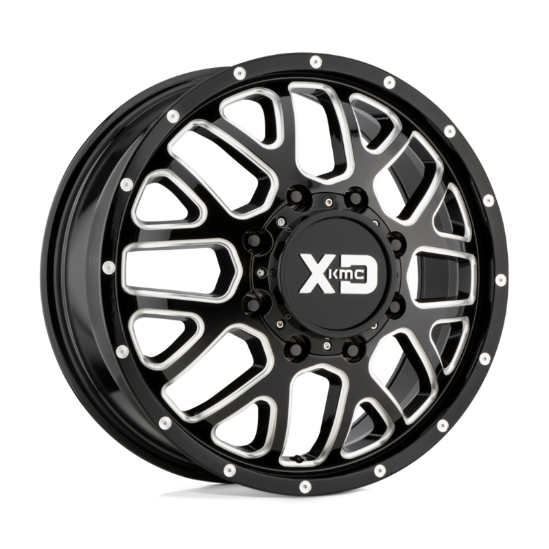 XD- Dually Wheels- XD843 20X8.25 8X200 G-BLK MILL 127MM (sold individually) Front
