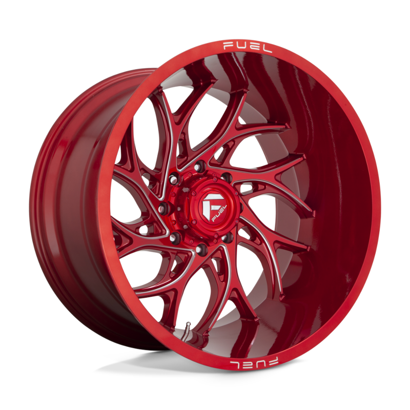 Fuel 1pc- Dually Wheel- D742 20X8.25 8X200 GL-RED-MIL -202MM (sold individually)