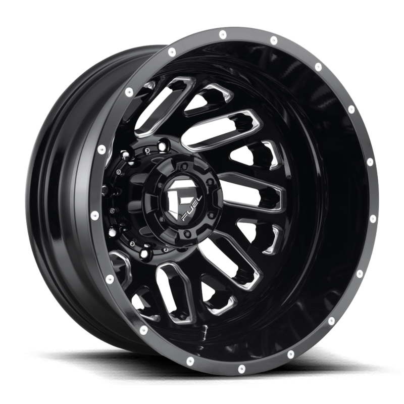 Fuel 1pc- Dually Wheel- D581 20X8.25 8X200 GL-BLK-MIL -201MM (sold individually)
