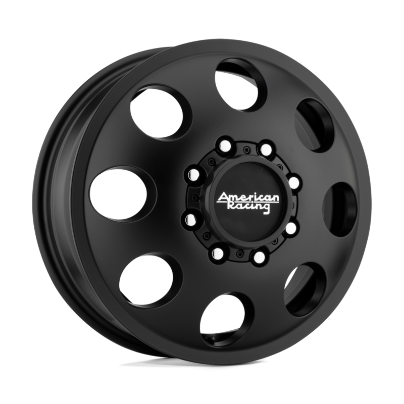 American Racing- Dually Wheel- AR204 17X6 8X6.5 S-BLK 111MM (Sold individually) - Call for Pre Order