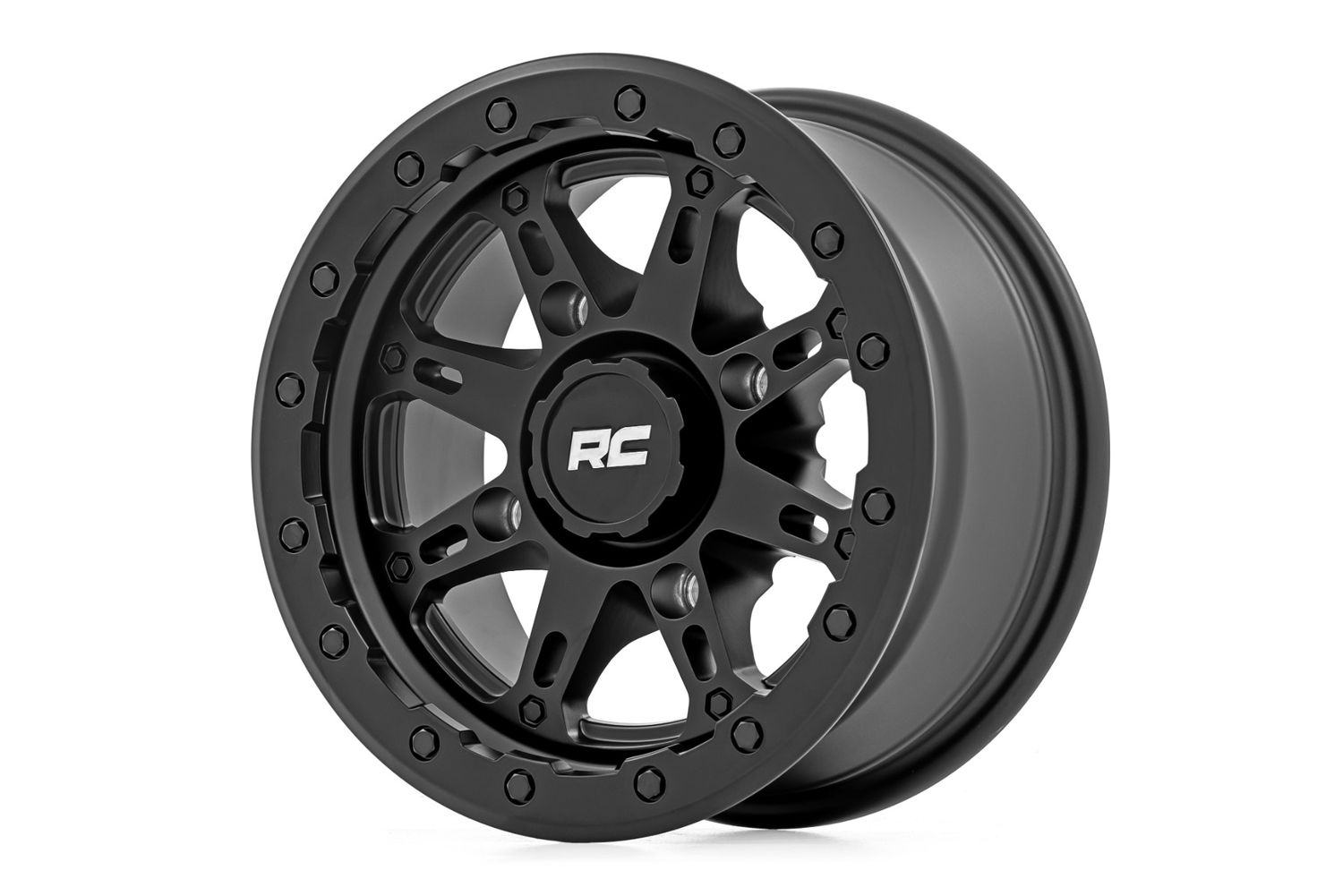 Rough Country 94 Series Wheel- UTV | Matte Black | 14x7 | 4-137 | +10mm
