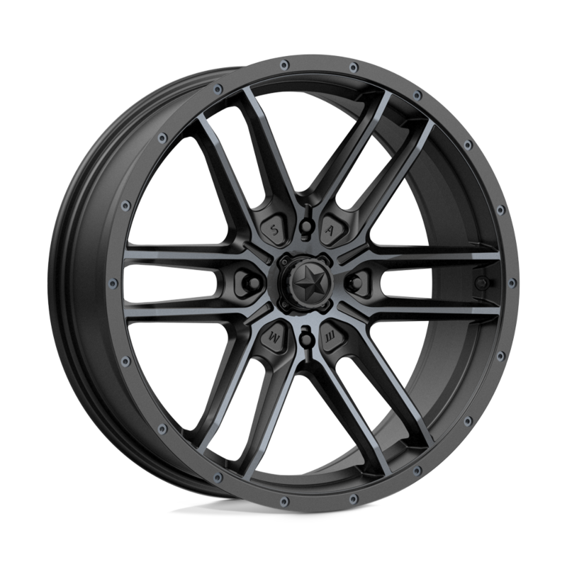 MSA Offroad UTV Wheels- MA43 20X7 4X137 S-BLK TTCC 10MM (sold individually)