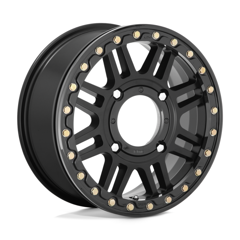 KMC Powersports- UTV- KS250 15X6 4X156 S-BLK BLK-RING 38MM (sold individually)