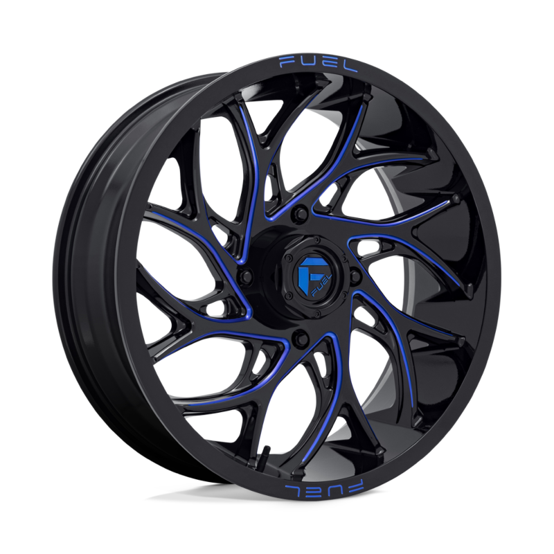 Fuel UTV- D778 20X7 4X137 G-BLK-MILL-BLU 13MM (sold individually)