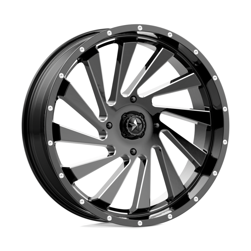 MSA Offroad Wheel- UTV- MA46 18X7 4X137 G-BLK MILL 00MM (sold individually)
