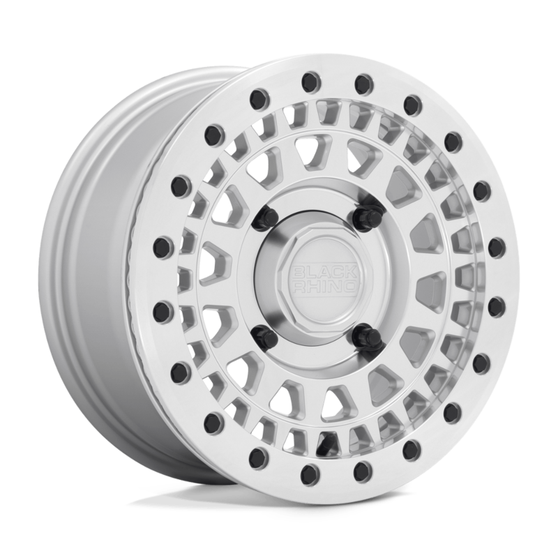 Black Rhino Hard Alloys- UTV- BUPKB 14X7 4X110 SLV-MIR-FC 36MM (sold individually)