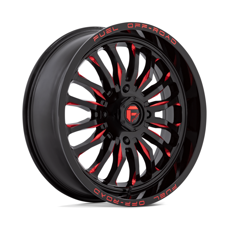 Fuel UTV-D822 20X7 4X156 G-BLK MILL-RED 13MM (sold individually)