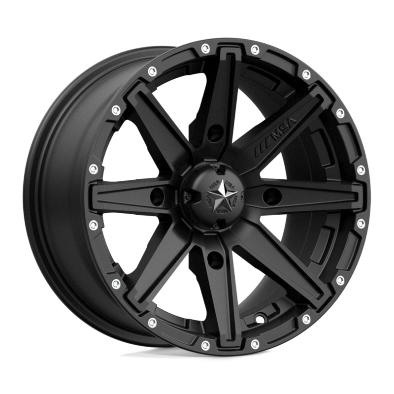 MSA Offroad Wheel- UTV- MA33 14X7 4X137 S-BLK 10MM (sold individually)