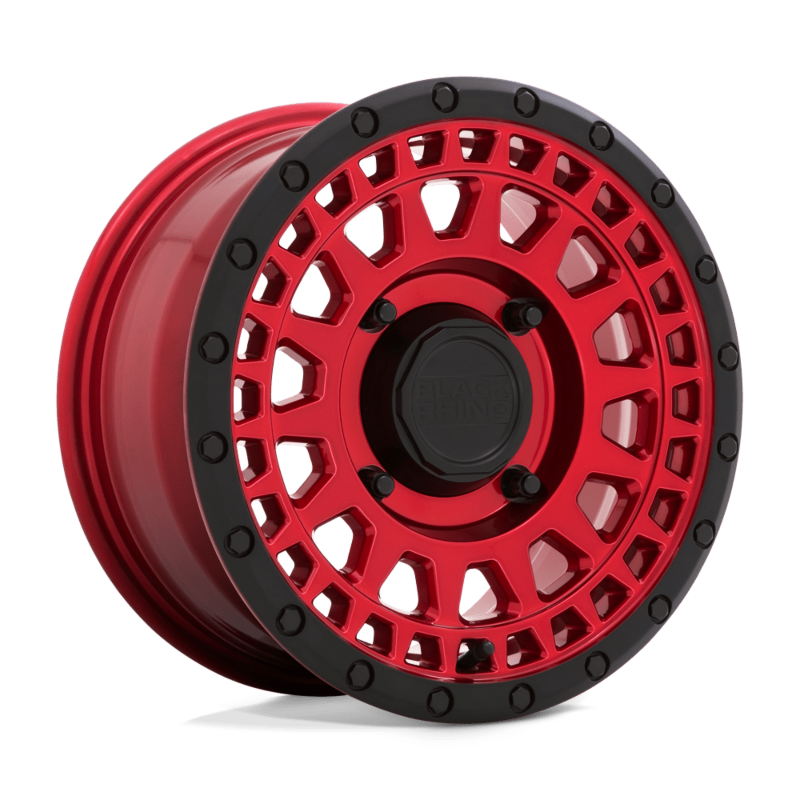 Black Rhino Hard Alloys- UTV- BUPKR 15X7 4X110 C-RED-BLK-LP 51MM (sold individually)