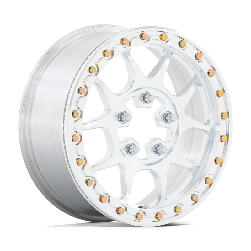 KMC Powersports- UTV- KS437 15X6 5X4.5 RAW-MCH-FRG 50MM (sold individually)