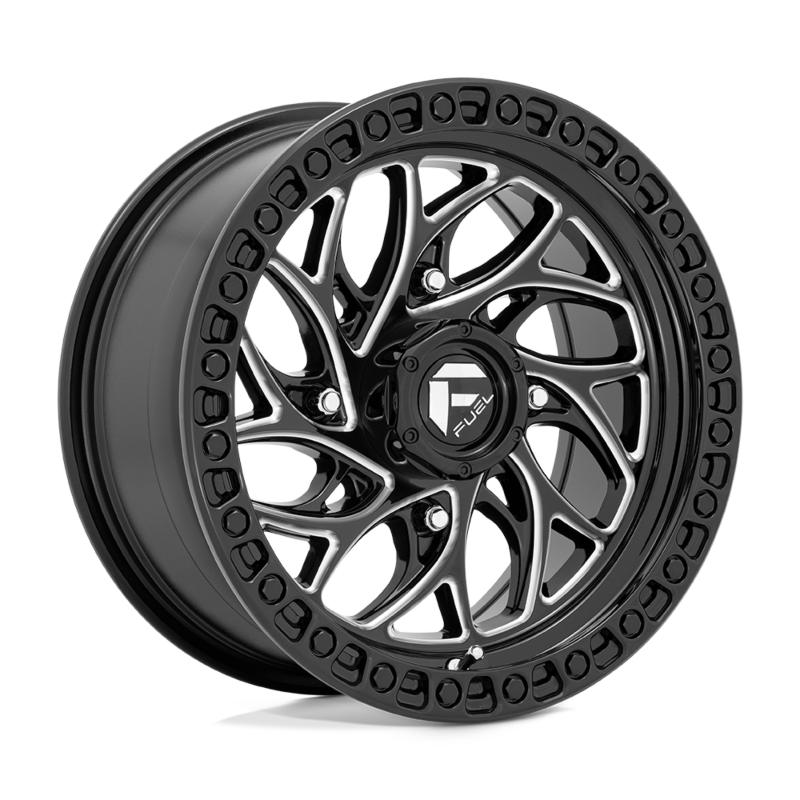 Fuel UTV- D741 15X10 4X156 GL-BLK-MIL 00MM (sold individually)